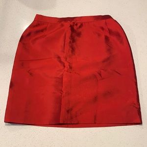 Dolce & Gabbana Red Silk Skirt Size 4